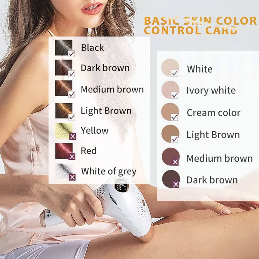 IPL Laser Hair Removal Device  999900 Flashes 9 Energy Levels For Face Underarms Bikini  Body 5