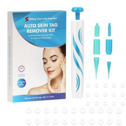 2-in-1 skin tag and mole remover kit – safe, painless at-home wart removal device
