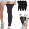 FlexGuard Knee Compression Sleeve Long Padded Support For Soccer Running Sports Recovery 5