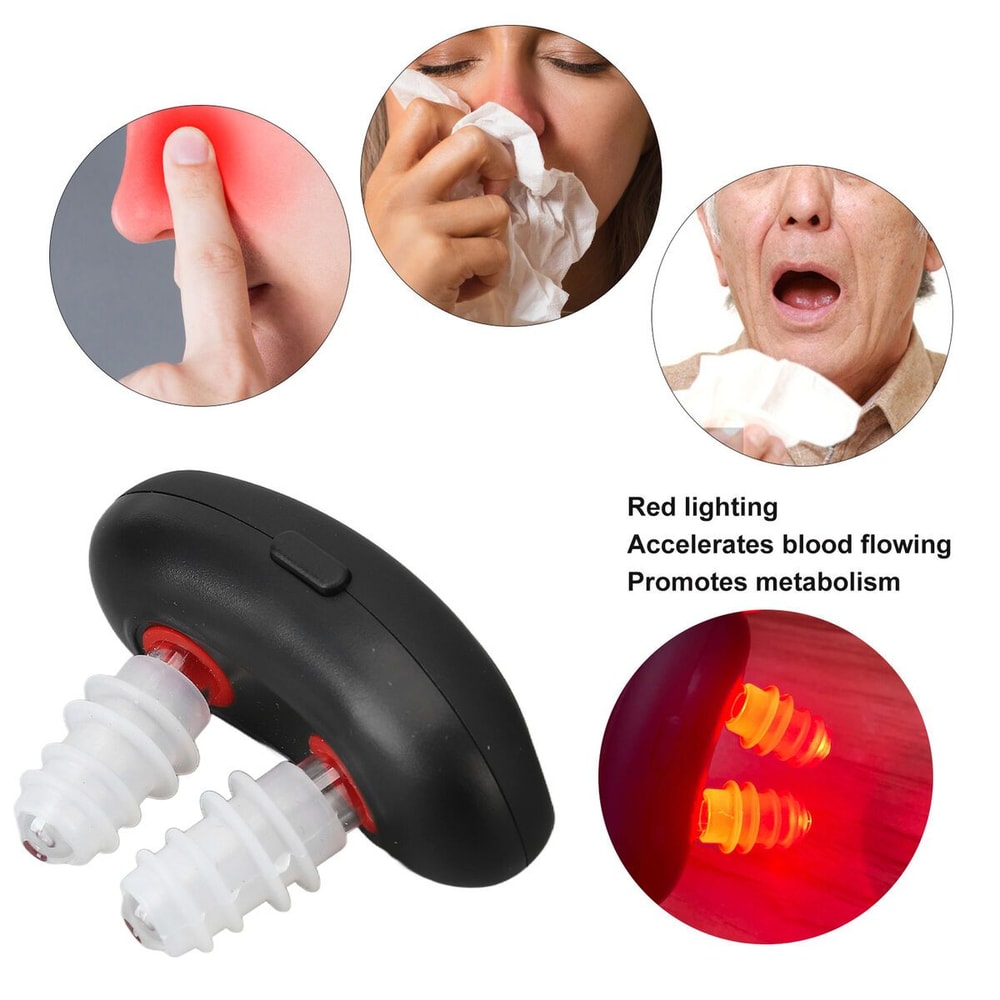 Cordless Red Light Nasal Therapy Device For Rhinitis And Sinus Relief 4