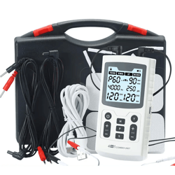 4 in 1 electric muscle stimulator with ems tens ift and russ modes for pain relief and recovery