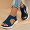Womens Summer Wedge Sandals  Casual Comfort Platform Sport Sandals In Plus Sizes 3