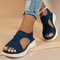 Womens Summer Wedge Sandals Casual Comfort Platform Sport Sandals In Plus Sizes 3