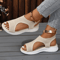 Womens Summer Wedge Sandals Casual Comfort Platform Sport Sandals In Plus Sizes 6