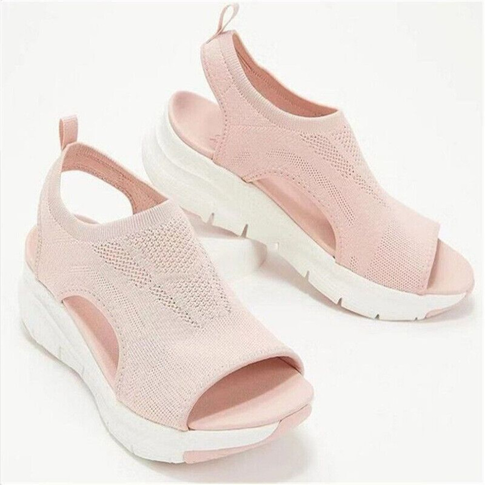 Womens Summer Wedge Sandals  Casual Comfort Platform Sport Sandals In Plus Sizes 9