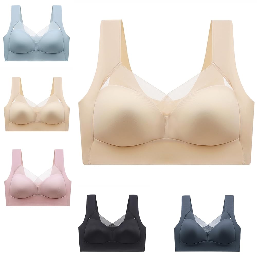 3Pack Ice Silk Seamless Sports Bras WireFree Comfort With AntiSag Support 3