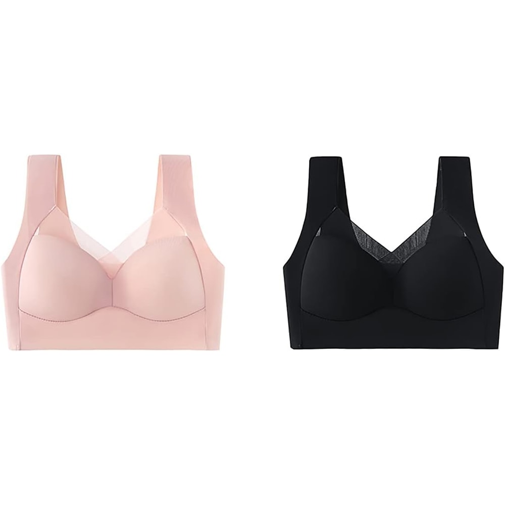 3Pack Ice Silk Seamless Sports Bras WireFree Comfort With AntiSag Support 5