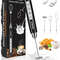 Upgraded 3in1 USB Rechargeable Coffee Frother Egg Beater Mini Blender 3