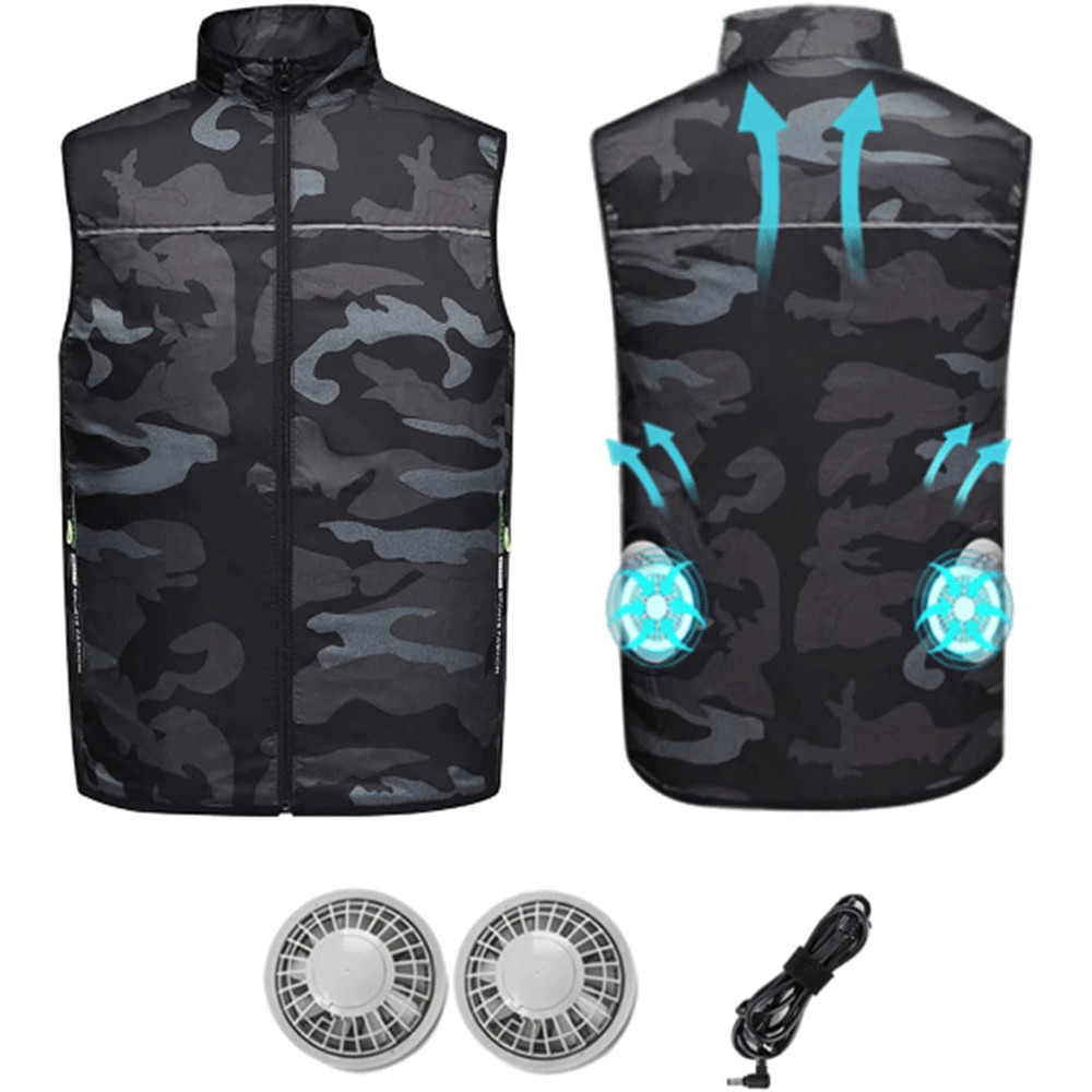 Summer Cooling Fan Vest  Lightweight Wearable Air Conditioner For Outdoor Comfort 3