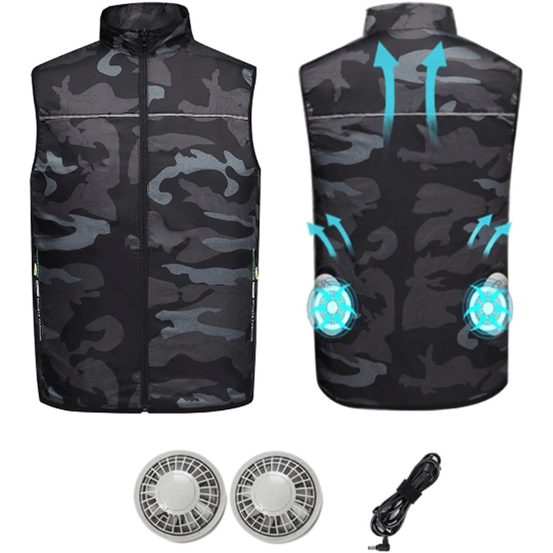 Summer Cooling Fan Vest  Lightweight Wearable Air Conditioner For Outdoor Comfort 4