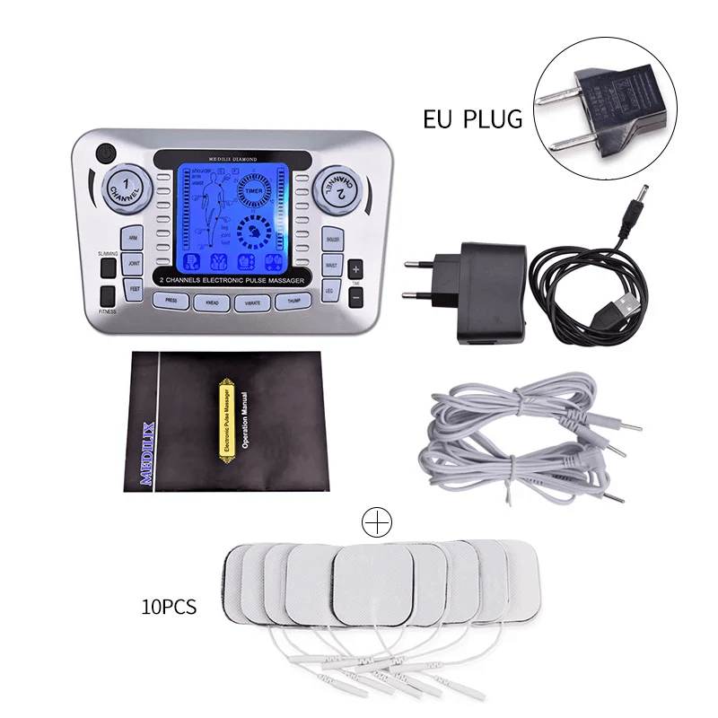 Rechargeable TENS EMS Massager FullBody Pain Relief Muscle Stimulator 1