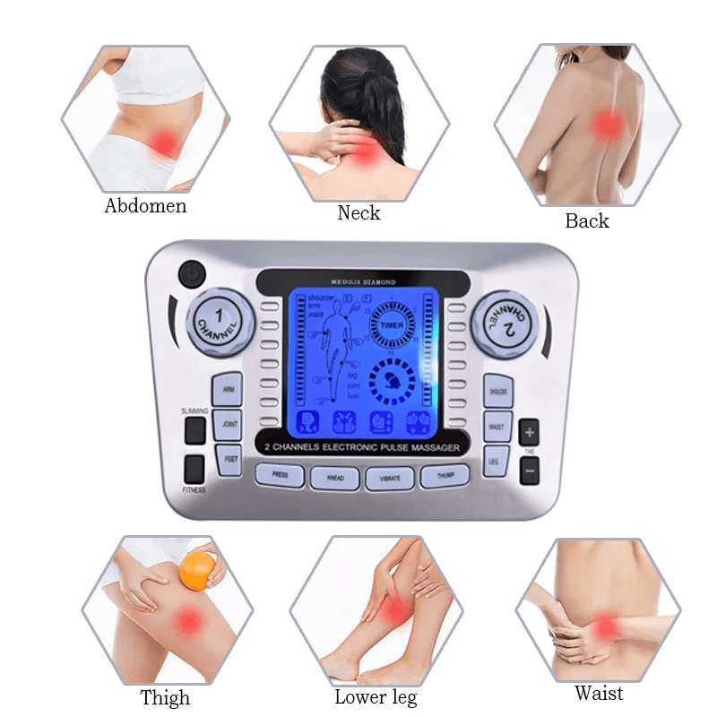 Rechargeable TENS EMS Massager FullBody Pain Relief Muscle Stimulator 2