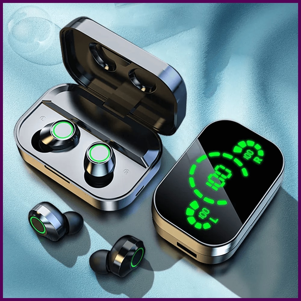 NES TWS Bluetooth Earbuds HiFi Stereo Sport Headphones With Mic For Gaming HD Calls 1