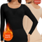 Womens Thermal Long Sleeve TShirt Lightweight Winter Bottoming Shirt For Cold Weather Layering 0