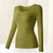 Womens Thermal Long Sleeve TShirt Lightweight Winter Bottoming Shirt For Cold Weather Layering 8