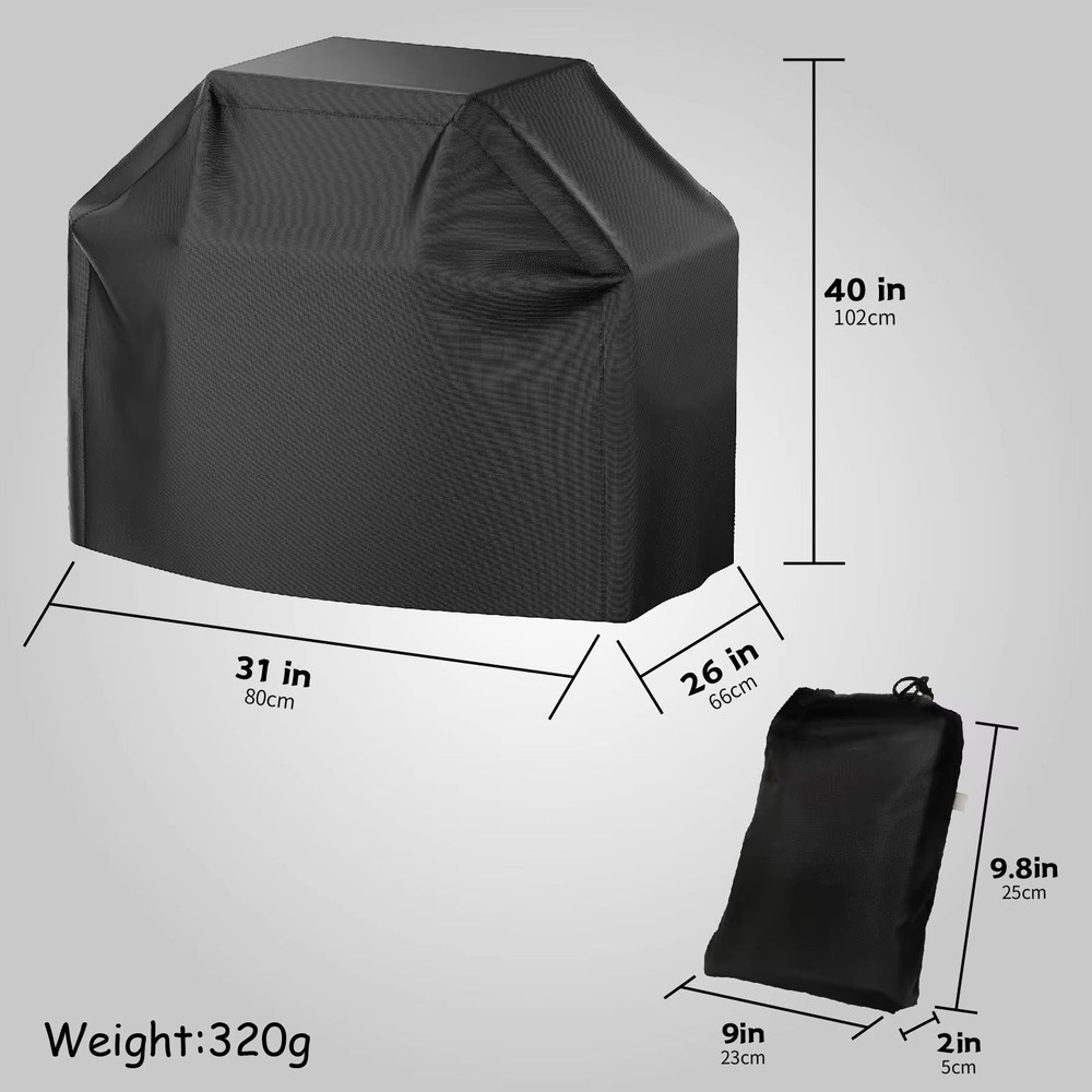 GrillGuard Pro Heavy Duty Waterproof BBQ Cover Heat Stain Resistant AllSeason Protection 8