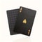 Luxury Waterproof Playing Cards Sleek Black Poker Deck For Magic Parties Game Nights 7