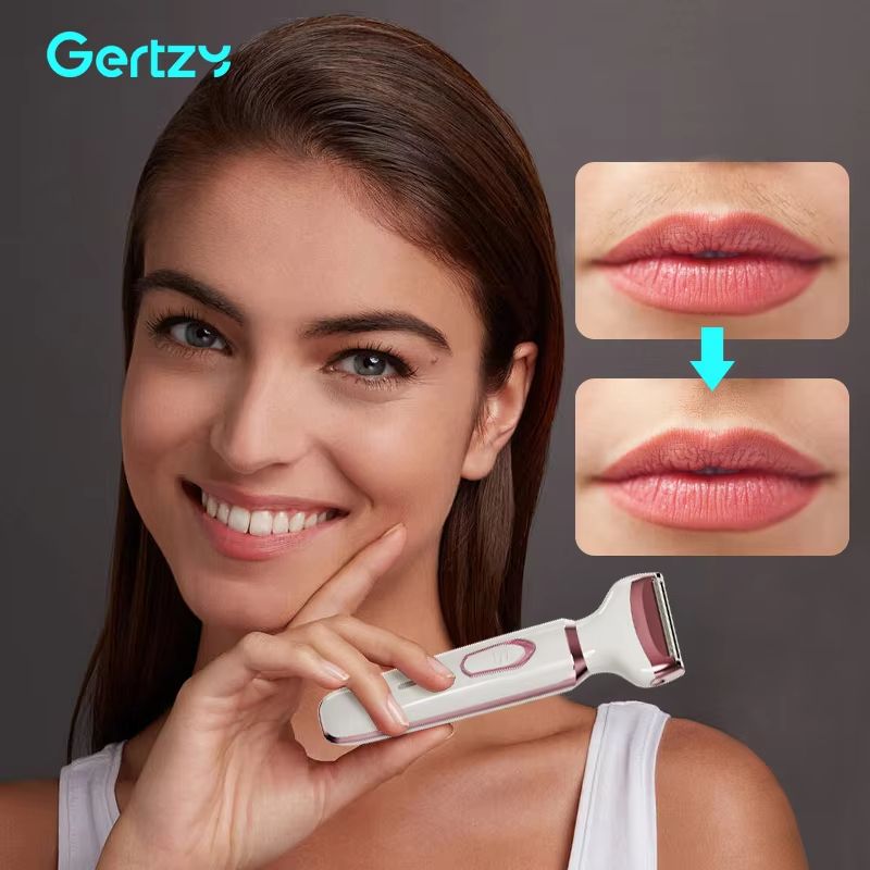 4in1 Rechargeable Electric Razor For Women With Bikini Trimmer Nose Hair Remover And Facial Shaver  1