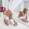 Elegant Wedge Heel Sandals For Women SoftPlatform Home Beach Slides 11