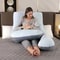 Full Body Maternity Pillow For Sleeping And Nursing UShaped Pregnancy Support Cushion With Removab 8