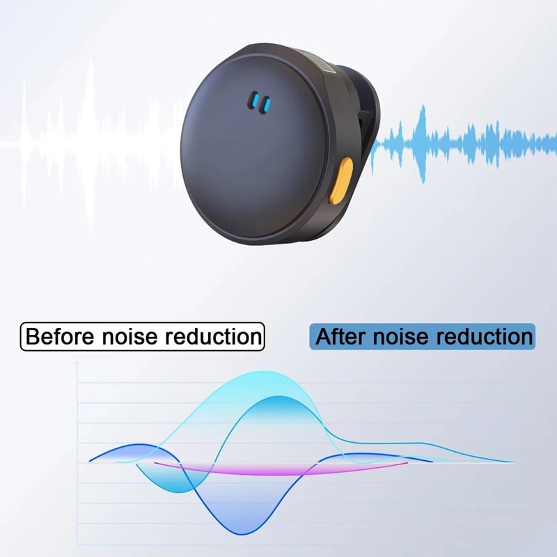 Wireless Magnetic Collar Microphone With Charging Case Plug Play 24G Mic For Video Recording Str 3