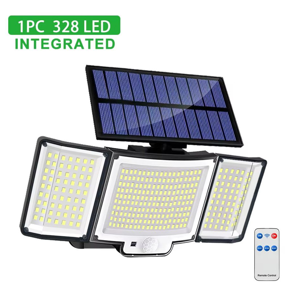 Super Bright Solar Motion Sensor Outdoor Light  328348 LED Waterproof Wall Lamp With 3 Lighting Mod