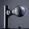 Mini LCD Muscle Massager Gun Portable 6 Head Deep Tissue Fascia Gun For Neck Back And Body 0