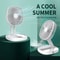 Portable Foldable USB Rechargeable Mini Fan For Desk Or Wall Mount Compact Cooling Fan For Travel