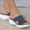 Womens Plus Size Wedge Sandals  Comfortable Summer Slides And Party Footwear 4