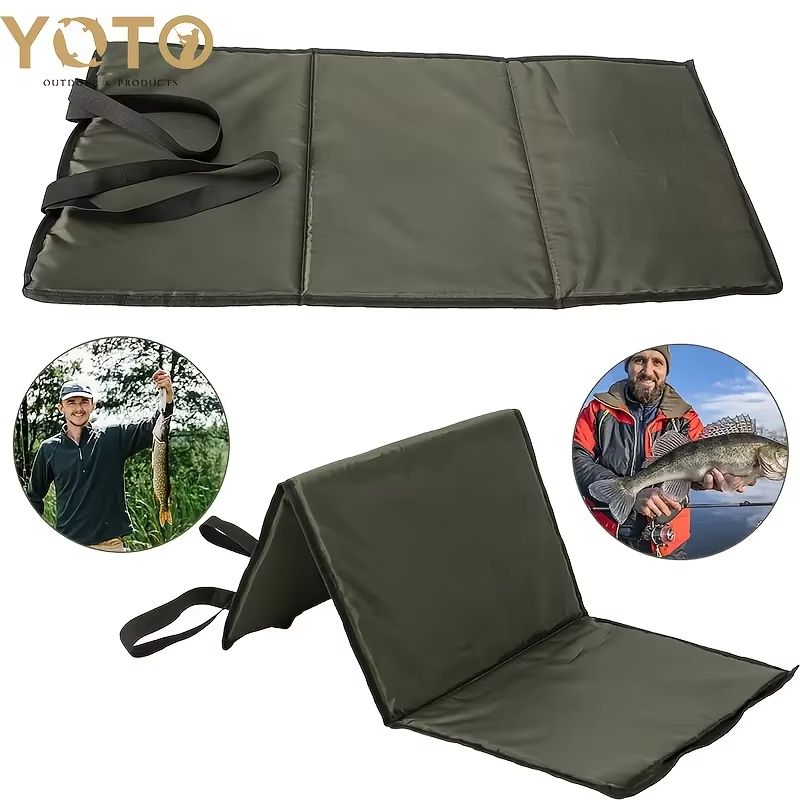 YOTO Foldable Fishing Unhooking Mat  Portable Pad With Breathable Sponge Cushion 2
