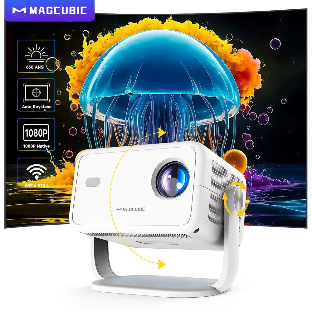 Magcubic L018 Native 1080p 360 Portable Projector With Android 11 WiFi6 2