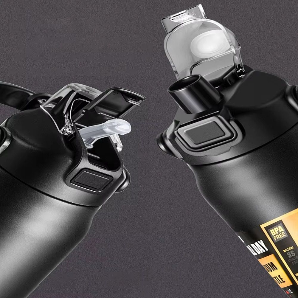 HydraGuarddrink Stainless Steel Thermal Water Bottle With Straw Hot Cold Temperature Lock 4