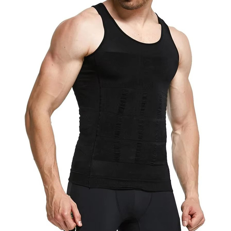 Mens Slimming Compression Vest Tummy Control Shapewear For Waist Trimming And Posture Support 3