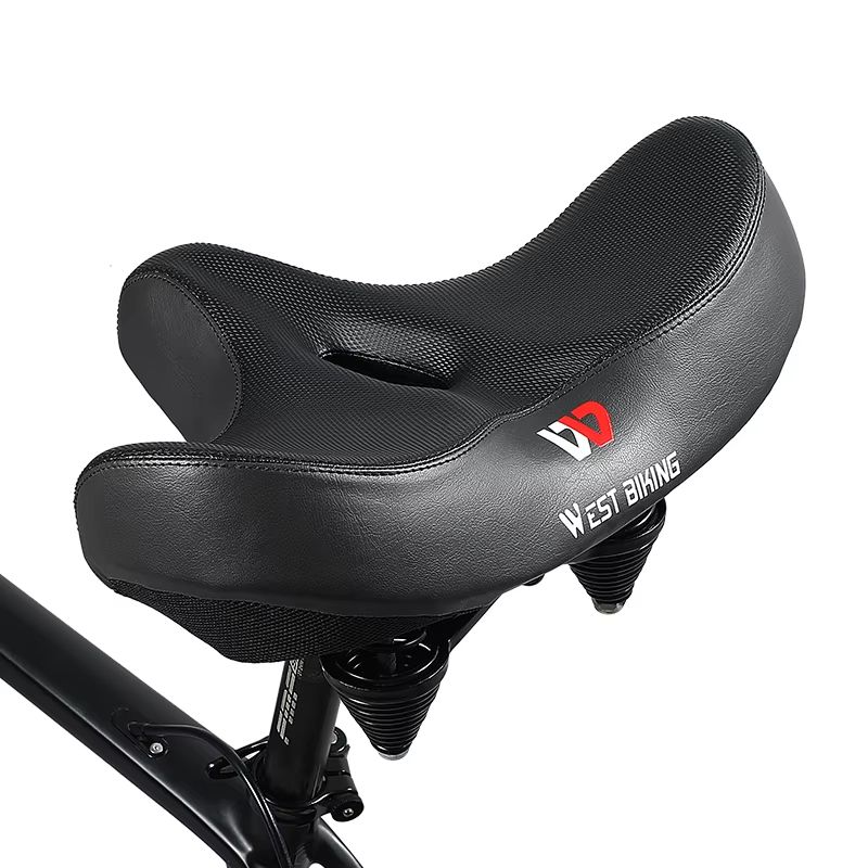 WEST BIKING Ergonomic Bike Seat Soft Wide Cushion Saddle For MTB And Road Cycling 1