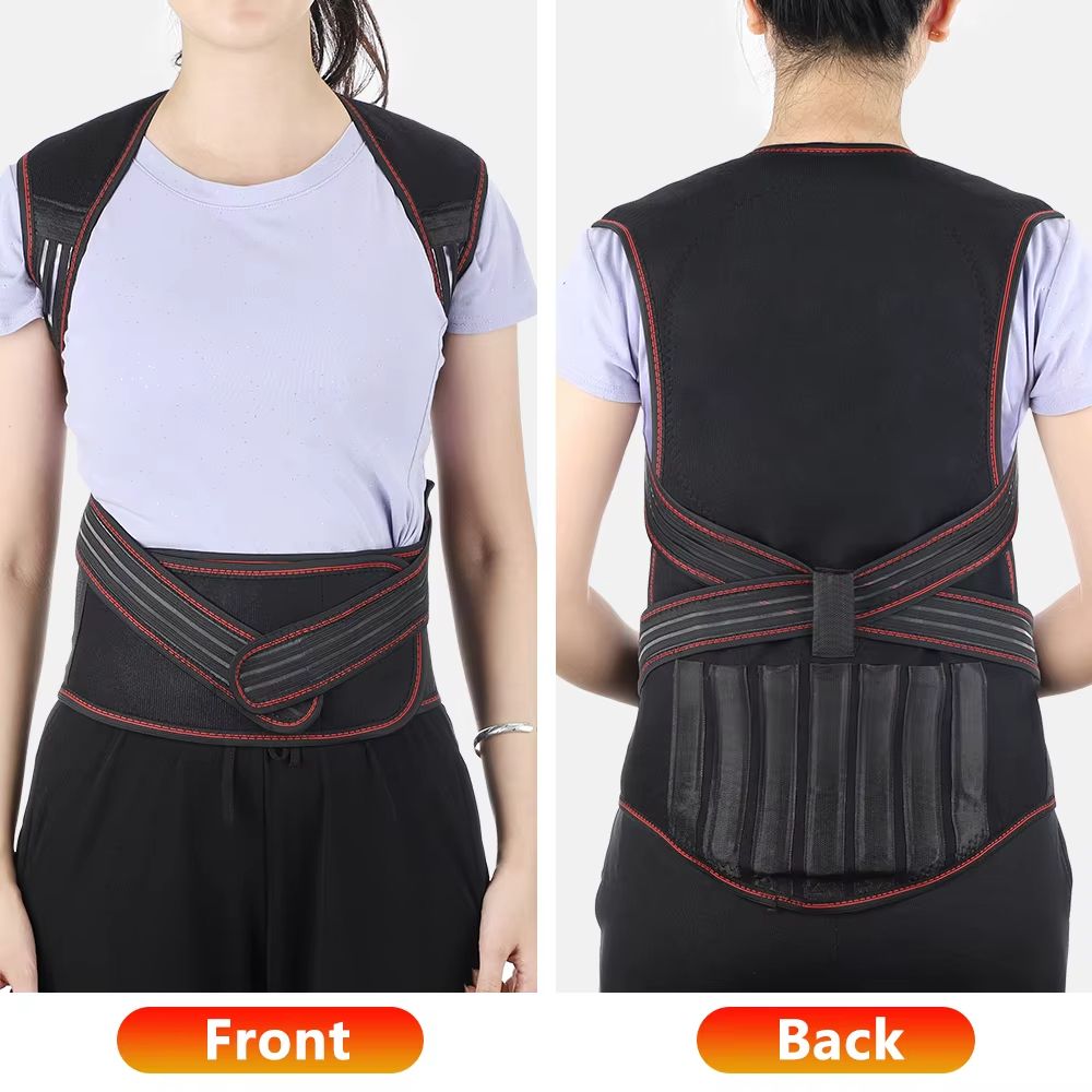 Tourmaline Magnetic Heated Vest Self Heating Thermal Brace For Back Pain And Posture Support 2