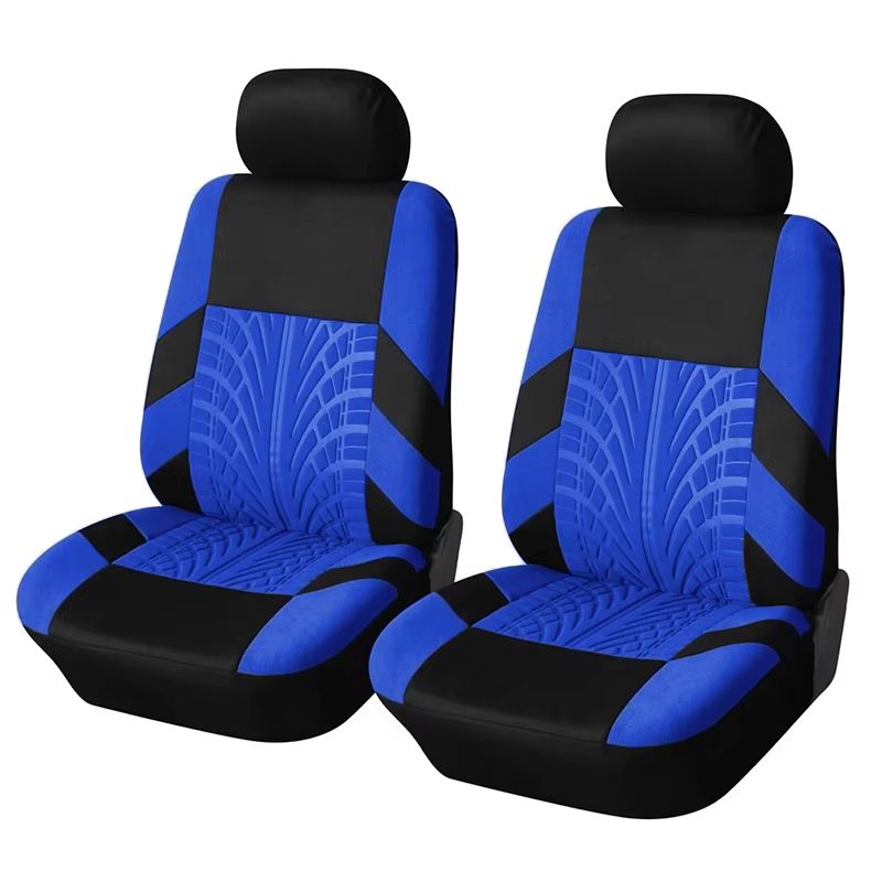 Universal Front Car Seat Covers Comfortable Tire Track Embossed Fabric For Stylish Auto Interior P 6