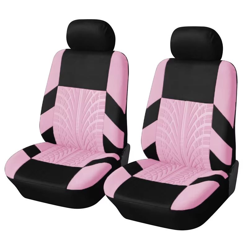 Universal Front Car Seat Covers Comfortable Tire Track Embossed Fabric For Stylish Auto Interior P 11