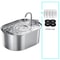Smart Stainless Steel Cat Water Fountain Automatic Pet Water Dispenser With Filtered Circulation F