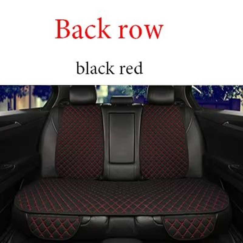 Breathable Linen Car Seat Cover Set Summer Cushion For Front Rear Seats Sedan SUV Pickup 13