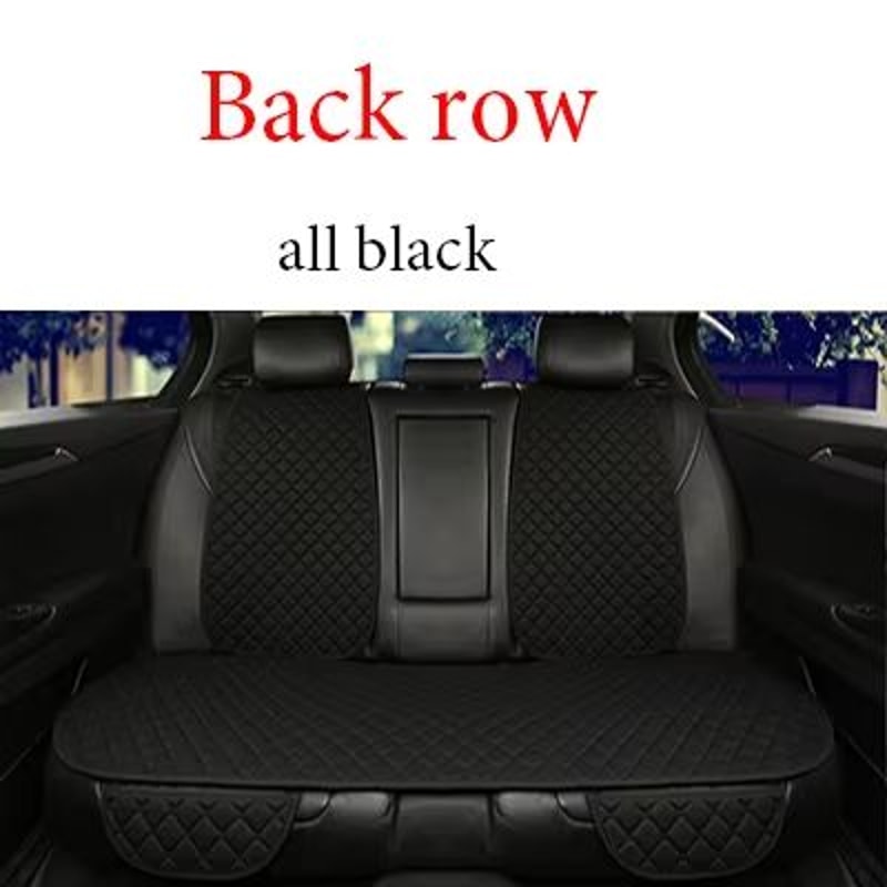 Breathable Linen Car Seat Cover Set Summer Cushion For Front Rear Seats Sedan SUV Pickup 18