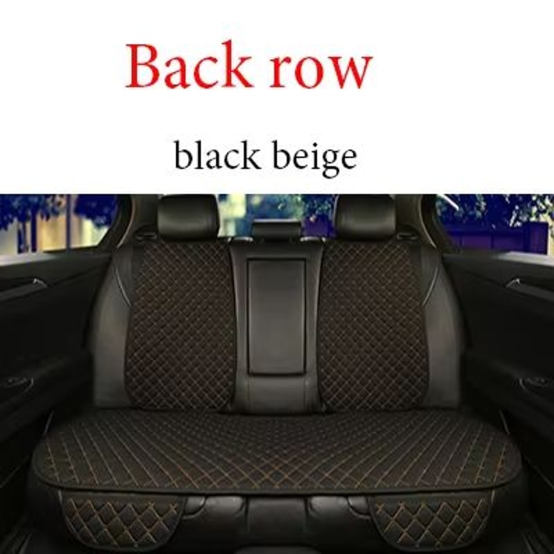 Breathable Linen Car Seat Cover Set – Summer Cushion for Front & Rear Seats (Sedan, SUV, Pickup)