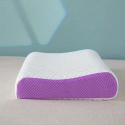 ergoai breathable tpe cervical support pillow washable, zero pressure neck relief