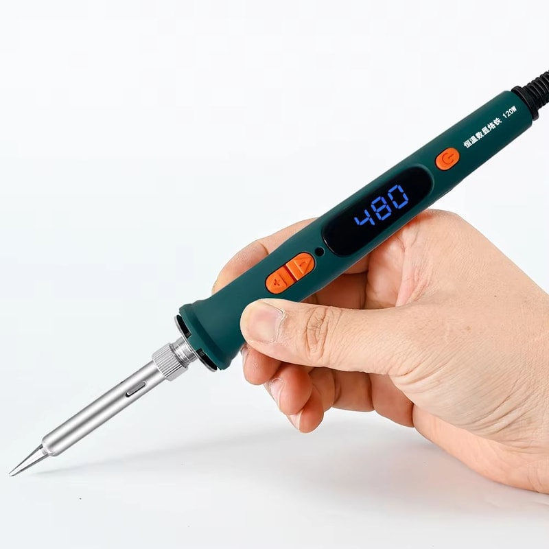 HighPrecision 120W Digital Soldering Iron Kit With Adjustable Temperature Fast HeatUp 12