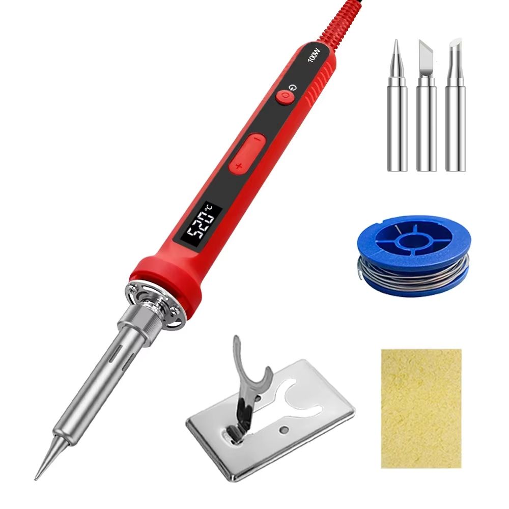 HighPrecision 120W Digital Soldering Iron Kit With Adjustable Temperature Fast HeatUp 18