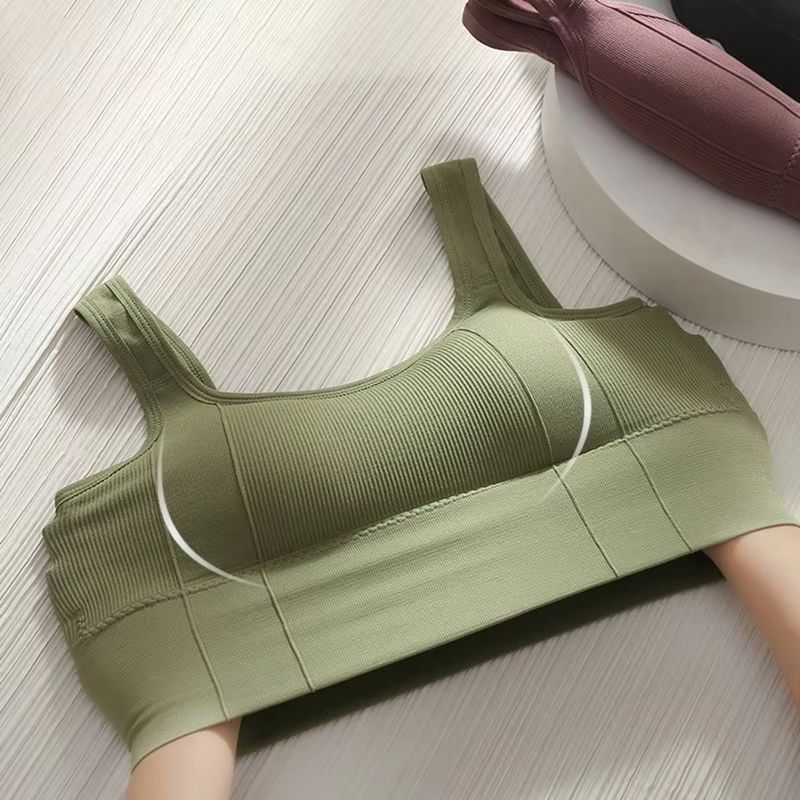 Womens Seamless Sports Bra Push Up Shockproof Yoga Gym Top 13