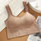 Womens Seamless Sports Bra Push Up Shockproof Yoga Gym Top 2