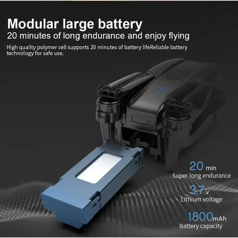 E99 Pro Drone With 6K Camera Foldable Quadcopter Remote Control UAV 5