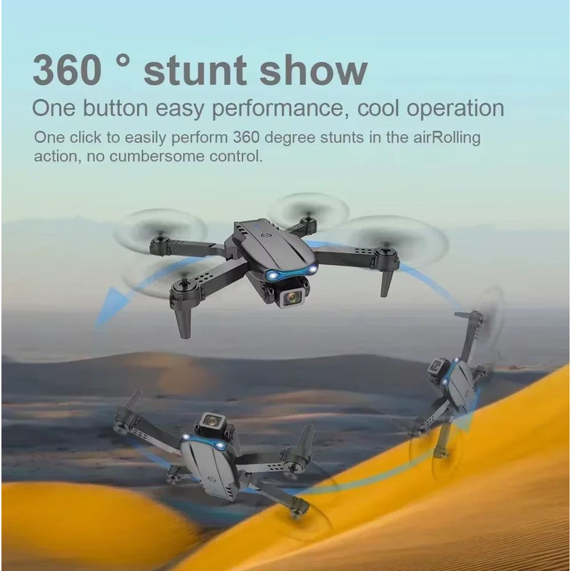 E99 Pro Drone With 6K Camera Foldable Quadcopter Remote Control UAV 6