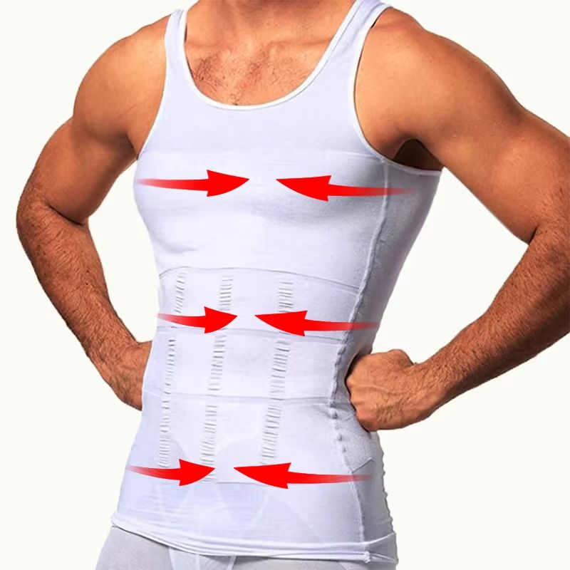 Mens Slimming Compression Shirt Body Shaper Undershirt Tank Top 1