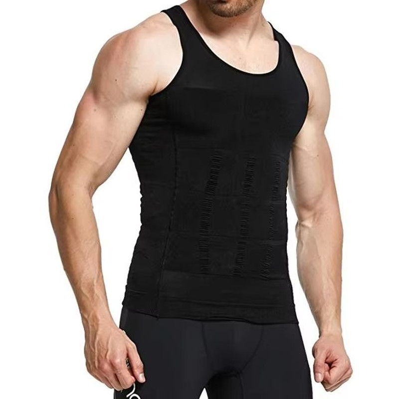 Mens Slimming Compression Shirt Body Shaper Undershirt Tank Top 6